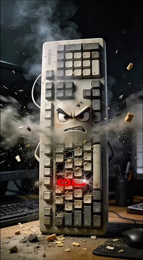 Why your keyboard never gets properly clean #lifehack #talkingobjects