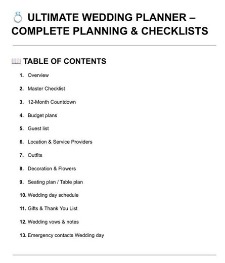 Wedding Planner Printable PDF | Complete Wedding Planning Checklist | Budget Planner, Guest List & Timeline | Digital Download - Etsy