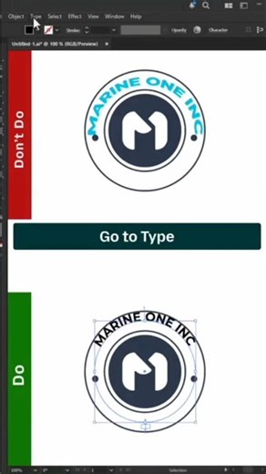 Text wrapping in Adobe illustrator.