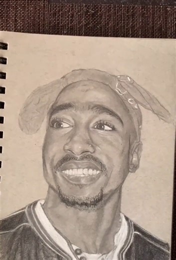 Tupac Shakur artwork: Iconic hip-hop portrait