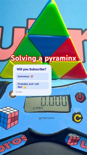 Solving a pyraminx #pyraminx #reels #rubik #youtubeshorts #shorts #viral #fyp #youtube #ytshorts #yt
