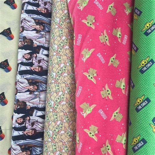 Star Wars Fabric Collection Print – 5 Different Styles Cotton Fabrics - Etsy
