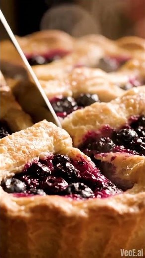 Blueberry Pie Slice Explosion! 🔪💙😮