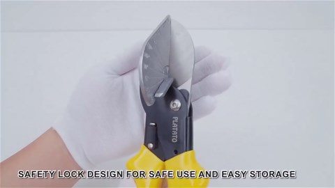 Miter Shears Quarter Round Cutting Tool Multifunctional Molding Trim Cutter Hand Tool 45 to 135 Degree Adjustable Angle Cutter for Cutting PVC, Plastic, Soft Wood