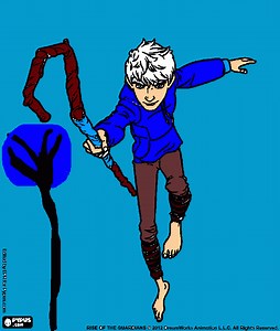 jack frost para colorear, jack frost para imprimir