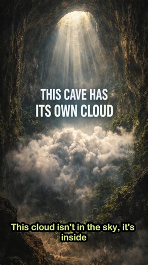 THIS CAVE HAS ITS OWN CLOUD #cave #vietnam #shorts #youtubeshorts #nature #facts #science
