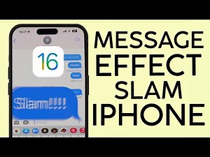 HOW TO APPLY SLAM EFFECT ON YOUR IPHONE MESSAGE (2023)