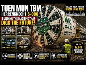 How the Herrenknecht S-880 TBM Is Built (Tuen Mun Mega Tunnel Machine)