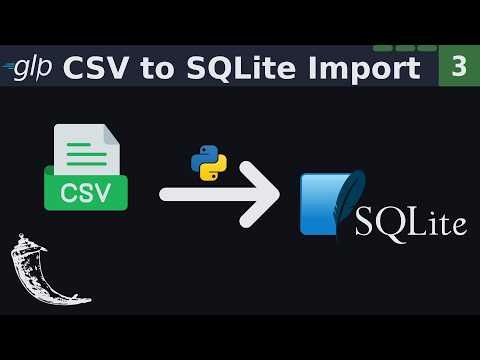 Python script to import CSV to SQLite db | Real Flask Website 3