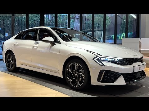 2025 Kia K5 (Optima) Exterior and Interior Details | Stylish Hybrid Sedan!