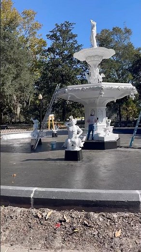 Forsyth Park Fountain Restoration Almost Complete! ⛲️ #savannah #georgia #history