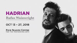 6.9K views · 32 reactions | A world premiere is coming. Rufus Wainwright's Hadrian, on stage Oct. 13 to 27. Tickets >> coc.ca/Hadrian | Canadian Opera Company | Facebook