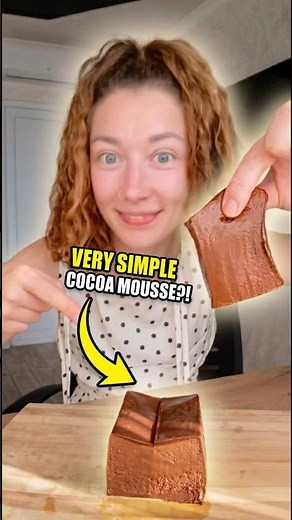 Super easy cocoa mousse by @BayashiTV 🥛🍫 #shorts #recipe #chocolate
