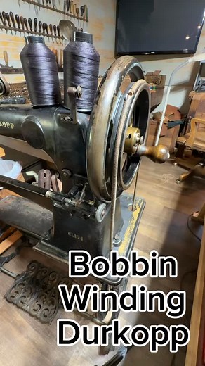 Winding the bobbin on my Durkopp patcher. Very different from my Singer patchers. #sewing #leather #sewingmachine #unique #vintage #fyp #foryou # | Jeremy Belant