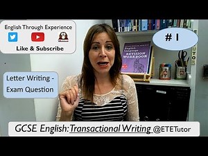 GCSE English Language: Paper 2: Transactional Writing - Letter Writing Task #1 #GCSE2021 #GCSE2022