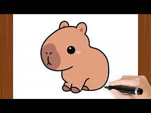How To Draw CAPYBARA KAWAII I Easy