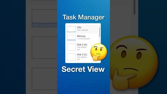 Task Manager's secret view mode you should know about