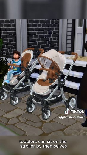 Functional Infant and Toddler Strollers in The Sims 4
