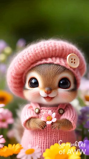 The cutest squirrel you’ll see today 💗🐿️💗 #squirrel #socute #cute | Sprinkles of AWW