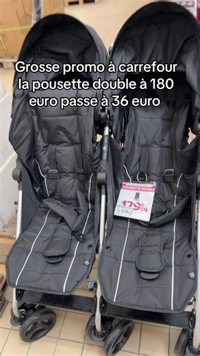 Poussette double en promo à Carrefour Cholet