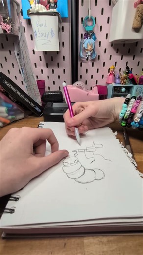 Drawing the Worm (Koody) from Deltarune #art #deltarune #tobyfox #undertale #videogamecharacter