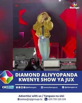 DIAMOND ALIVYOPANDA KWENYE STAGE YA JUX NIGERIA