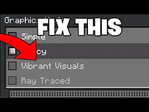 How To Fix Vibrant Visuals Greyed Out In Minecraft Bedrock (Vibrant Visuals Not Working)