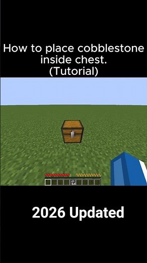 How to place cobblestone inside a chest (2026 Updated Guide)