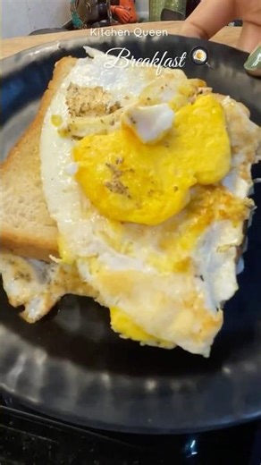 Crack. Season. Bread on top. Flip. Done! #breadomelette #food #ytshorts