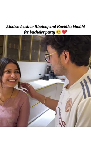 Abhishek ask for bachelor party😄❣️@DimpleMalhanVlogs #triggeredinsaan #shorts