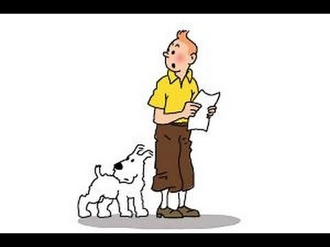 How to draw Tintin and Snowy from The Adventures of Tintin