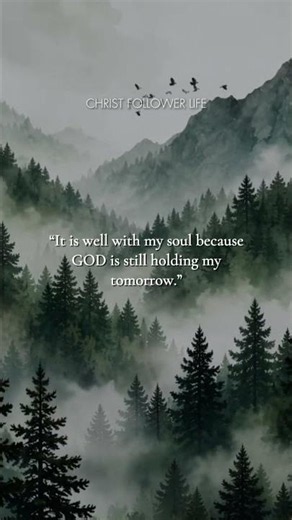 It Is Well With My Soul Because GOD Is Still Holding My Tomorrow 🤍 #bibleverse #quotes #love #amen