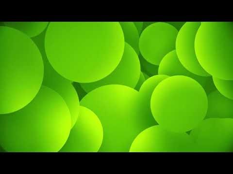 Green Spheres Abstract Motion Background | Screensaver | 15 Minute Loop