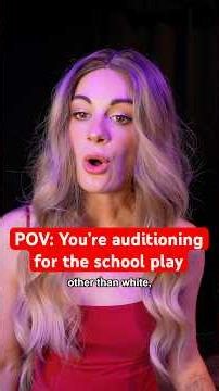 POV: You’re auditioning for the high school play. Part 4. #comedy #funny