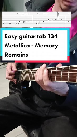 How to Play Metallica Memory Remains on Guitar