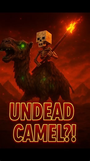 “Minecraft’s NEW UNDEAD CAMEL 😱 (They Don’t Burn in Sun?!)”#MinecraftUpdate