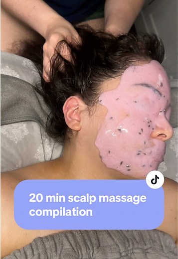 20-Minute Scalp Massage Compilation for Relaxation