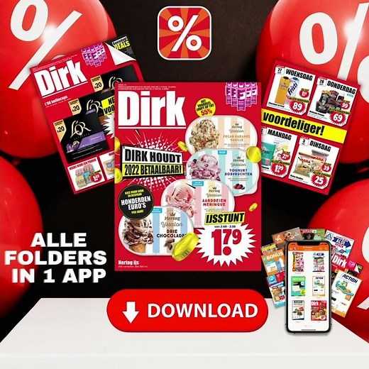 Alle nieuwe folders van deze week? Folders van volgende week? AlleFolders app heeft ze!