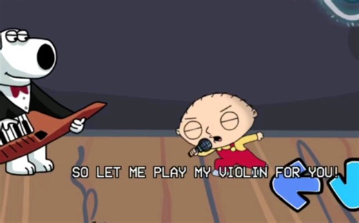 饺子唱世界上最小的小提琴但是周五夜放克 stewie sings the world's smallest violin in FNF