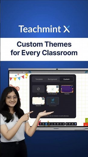 Custom Themes on a Digital Board for Teaching | Personalise Your Classroom with Teachmint X
