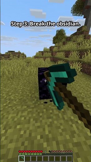 How to Pick Up Obsidian in Minecraft