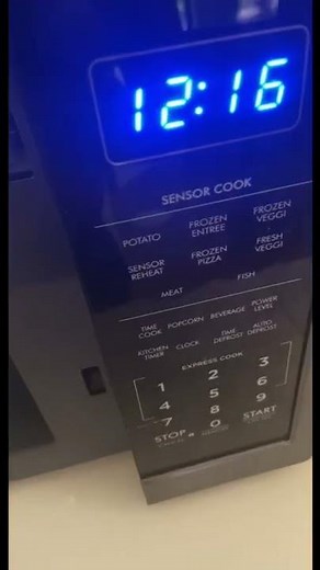 Microwaving frozen pizza with sensor cook!