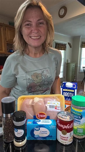 Creamy ranch chicken in the Crock-Pot… because we don’t have to tell my crew how easy this was. 🤫😂 One pot, big flavor! #ttscorner #almosthomemade #crockpotrecipes #easyrecipes #fyp