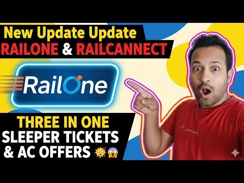 RailOne App New Feature 🚄 | RailConnect Update | Cheap Sleeper & AC Tickets