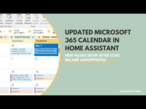Updated Microsoft 365 Calendar in Home Assistant: New MS365 Setup