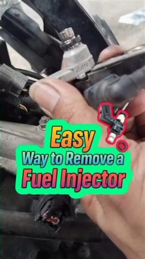 Easy Way to Remove a Fuel Injector #InjectorRemoval #DIYAuto #EngineRepair #Shorts