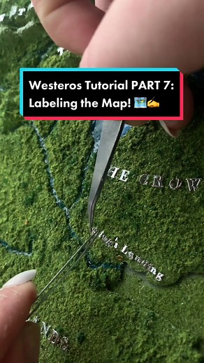 Westeros Map DIY: Labeling with Metal Letters & E6000 Glue