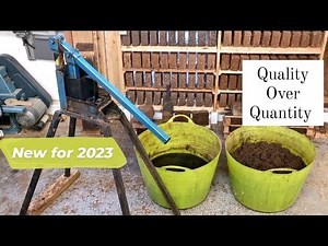 How to make sawdust Briquettes - Two bucket 'slow method' for 2023