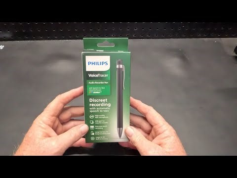 Philips VoiceTracer Audio Recorder DVT1600 Unboxing / First Use