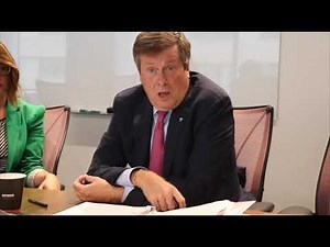 Toronto mayor John Tory speaks about BLM